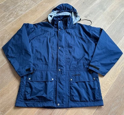 Schöffel Herren Übergangs Jacke Regenjacke Venturi Gr XXL  Blau Kapuze im Kragen - Bild 1 von 4