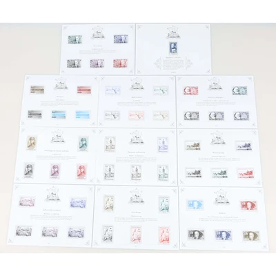 PATRIMOINE DE FRANCE TRÉSORS DE LA PHILATÉLIE SÉRIE COMPLÈTE DE 11 BLOCS DE 2021 - Photo 1/4