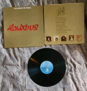 BOB MARLEY & WAILERS-EXODUS-ORIGINAL UK ISSUE LP ON ISLAND RECORDS-1977-G.COND - Picture 1 of 4