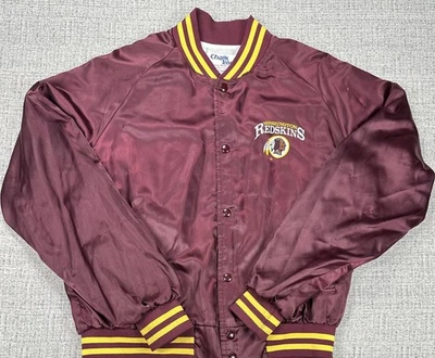 Chaqueta De Colección Washington Redskins Commanders XL NFL Fútbol Línea Tiza Años 80 EE. UU. Foto 1 de 4
