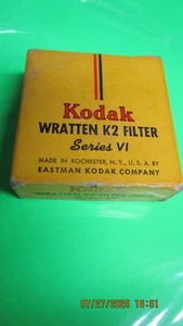 KODAK WRATTEN K2 FILTER - SERIES V1 - EASTMAN KODAK - MADE IN USA - Picture 1 of 2