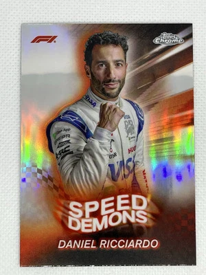 Daniel Ricciardo 2024 Topps Chrome Formula 1 Speed Demons #SD-18 Visa Cash App - Image 1 of 4