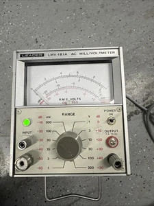 As Is …LEADER LMV-181A AC MILLIVOLTMETER RMS Analog Volt Meter Audio DB - Picture 1 of 6