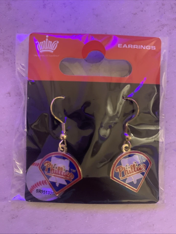 Philadelphia Phillies MLB J-Hook Logo Earrings - Image 1 of 3