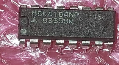 1pcs M5K4164NP - 15 64Kx1 Bit Dram DIP16 Mitsubishi - Image 1 of 2