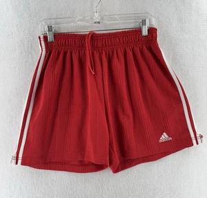 Vtg Adidas Shorts Size Small Cotton Soccer Short Red Rare - Picture 1 of 14