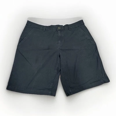 Fox Racing 短裤男式 38 黑色纯色斜纹布平前标志摩托车 — 第 1/4 张图片