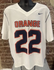 Nike Syracuse Orange Lacrosse #22 Jersey Mens Large New W/ Tags  630548-107 - Picture 1 of 8