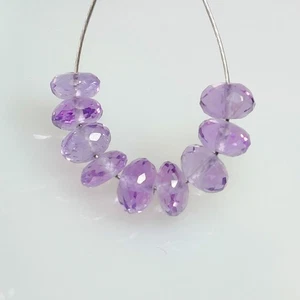 7.45 Ct  Natural Purple Amethyst Round Cut Beads - 9274 - Picture 1 of 2