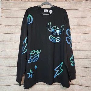NWT Disney Stitch 626 Celebration Crew Black Long Sleeve Spirit Jersey XXL - Picture 1 of 18