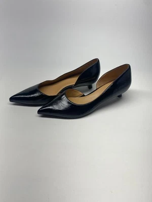 Bomba de tacón Naturalizer para mujer punta gallenta gatito negro brillante talla 11 Foto 1 de 4