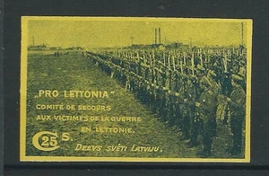 PRO LETTLAND - LETTLAND - LATVIJA Krieg Poster Stempel Aschenputtel Vignetten ww1 wwi  - Bild 1 von 1