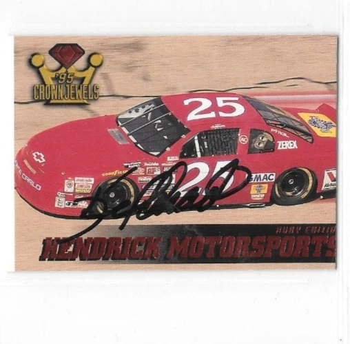 CROWN JEWELS KEN SCHRADER  AUTOGRAPHED NASCAR TRADING CARD SIGNED   - Image 1 of 1