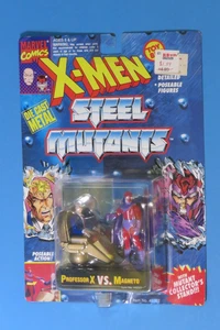 Professor X vs Magneto Marvel Heavy Metal Heroes Die Cas Metal Posables Toy Biz - Bild 1 von 3