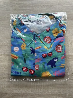 Chicago Cubs Hawaiian Shirt 7/17/23 SGA Giveaway Size XL Jim Beam Sponsor NIB - Image 1 of 3