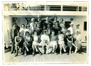 NYK Tatsuta Maru Fotoalbum 30er Jahre - 143 Kreuzfahrt Fotos, Prominente, seltener Fund - Bild 1 von 4