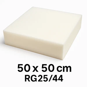Polsterschaum RG25/44 Zuschnitt 50x50cm Sitzkissen Stuhlkissen Schaumstoffplatte - Bild 1 von 17