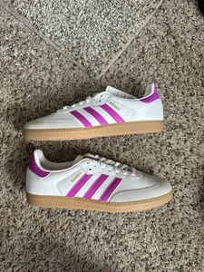Size 8 - adidas Samba OG White Lucid Pink W - Picture 1 of 7
