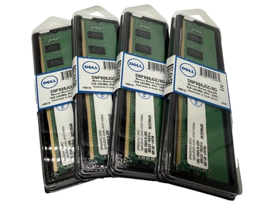 32GB (4x 8GB) Dell Memory Module Upgrade 8G Model SNP888JGC/8G Servers PC4-2400T - Image 1 of 3