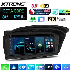 8.8" For BMW 3 5 Series E90 E60 CCC Carplay Car Stereo Screen GPS 8+128G 4G LTE - Picture 1 of 24