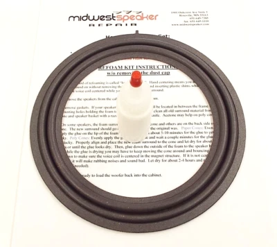 MW AUDIO JBL 86160-AC180 8" Speaker Refoam Kit for Toyota Avalon