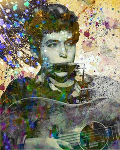 Bob Dylan Art Print, Pop Art Poster - Picture 1 of 6