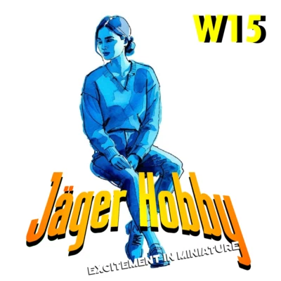 Jager Hobby W15 – Tamiya Scale Model Seated Passenger in Jeans and T-Shirt - Image 1 of 4