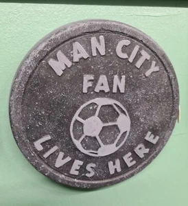 Man City FC Steingarten Ornament Wandtafeln - Bild 1 von 1