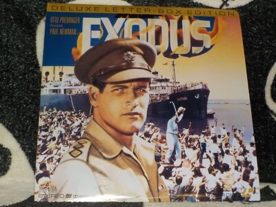 Exodus Letterbox Laserdisc LD Paul Newman Free Ship $50 — 第 1/3 张图片