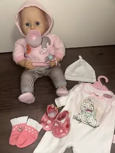 Zapf Creation Baby Annabell Active Puppe 43 cm mit Sound und Zubehör rosa - Bild 1 von 12