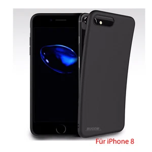 Silikon Case Schutz Hülle Schale für iPhone 8 Rückseite Handyhülle Ultra Dünn - Picture 1 of 1