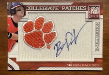2009 Donruss Elite Extra Edition Collegiate /125 Ben Paulsen #31 Patch Auto