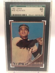 1962 Topps Set-Break #133 Felipe Alou SGC 60 EX