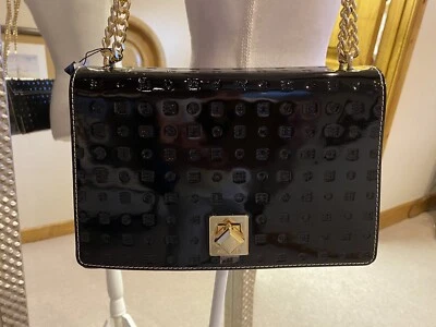 Arcadia NWT Laila Black Patent Leather Handbag Retail $350 - Image 1 of 4