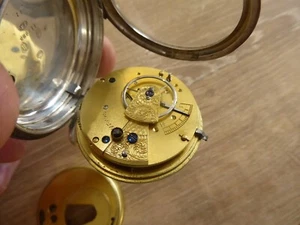 GOOD SILVER GENTS ANTIQUE POCKET WATCH DATES C 1884 - Picture 1 of 8
