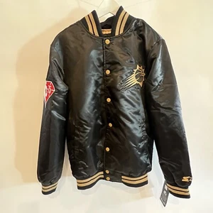 Phoenix Suns NBA Starter Jacket Rakuten Limited Edition 75th Black Gold Small S - Picture 1 of 12