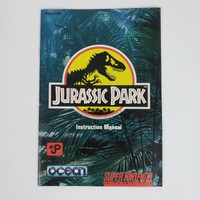Jurassic Park (Super Nintendo, SNES) MANUAL Only Excellent