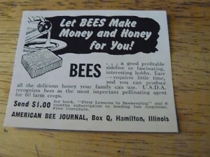 THE FARM TRIMESTRAL-PRIMAVERA 1957-ANUNCIO - DIARIO DE ABEJAS AMERICANAS - Gana $$$/Hamilton, ILL - Imagen 1 de 1