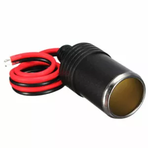 DC 12-24V Power Plug Adapter Lighter Cable Car Cigarette Female Socket Connector - Picture 1 of 6