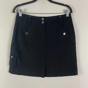 Jamie Sadock Golf Skirt Size 6 Solid Black Stretch Pockets - Picture 1 of 10