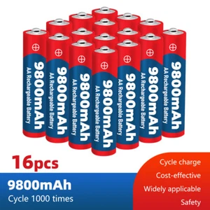 2025 New 1.5V AAA 9800mAh Rechargeable Battery Alkaline Battery Recyclable Light - Picture 1 of 18