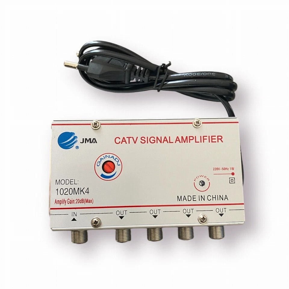 JMA 1020MK4 Signalverstärker Fernseher A 4 Ausgänge Max 20dB - Bild 1 von 4