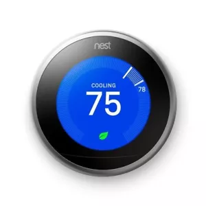 Google Nest - Programmable Smart Thermostat for Home - 3rd Gen. Stainless Steel - Picture 1 of 4