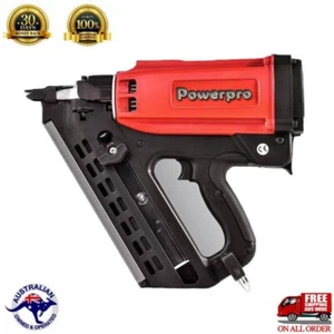 Cordless Framing Nailer 34 ° Gas Nail Gun Nailer 2 Battery Charger Tool Box - Picture 1 of 11
