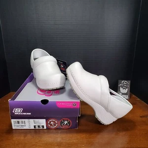 Skechers rutschfester Arbeits-Clog – Candaba weiß Damengröße 6,5 – 77227 - Bild 1 von 11