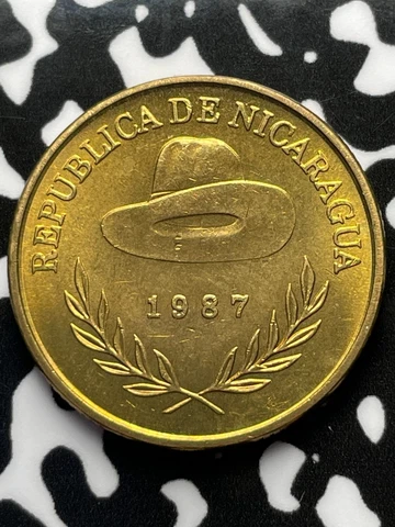 1987 Nicaragua 50 Centavos Lot#M4121 High Grade! Beautiful! Cover