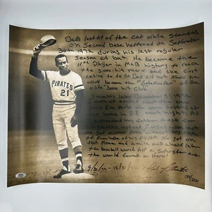 Roberto Clemente Jr. Signed Limited Edition "Clemente Story" 16x20 Photo (PSA) - Picture 1 of 4