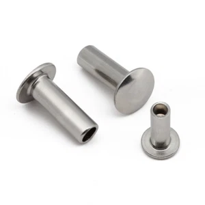 M1.5 M1.7 Armadura medio hueco remache acero inoxidable remaches huecos 3-10 mm de largo - Imagen 1 de 4
