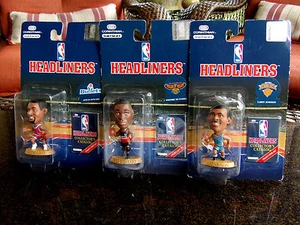 DIKEMBE MUTOMBO NBA BASEKTBALL HEADLINERS LOT / LARRY JOHNSON / JUWAN HOWARD - Picture 1 of 6