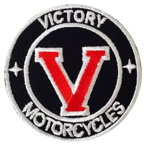 Victory motor cycle patch, iron or Sew on, Quality Embroidery Fabric  patch - Bild 1 von 1